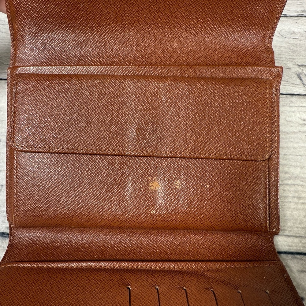 Louis Vuitton Porte Tresor Etui Papier Trifold Wallet Monogram Canvas Leather - Picture 9 of 16